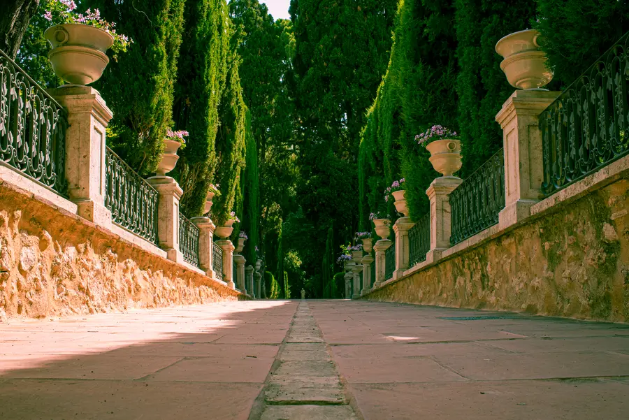 Spanish Garden in the Pink