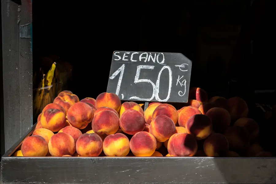 Peaches in the Market